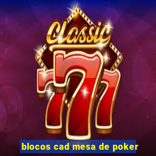 blocos cad mesa de poker